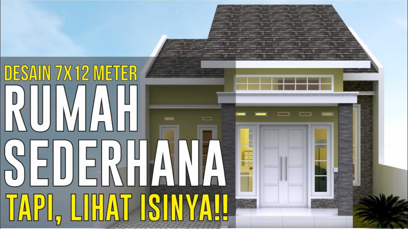 Desain Rumah Ukuran 7x12 Terbaru