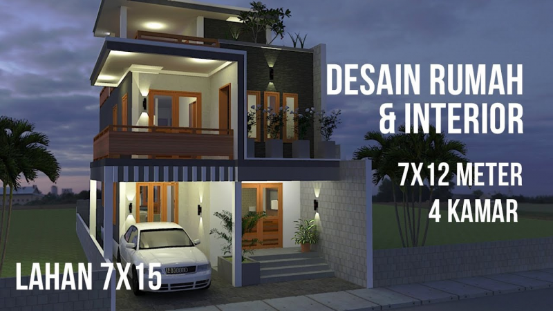 Desain Rumah Ukuran 7x12 Yang Simple