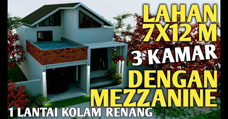 Gambaran Desain Rumah Ukuran 7x12