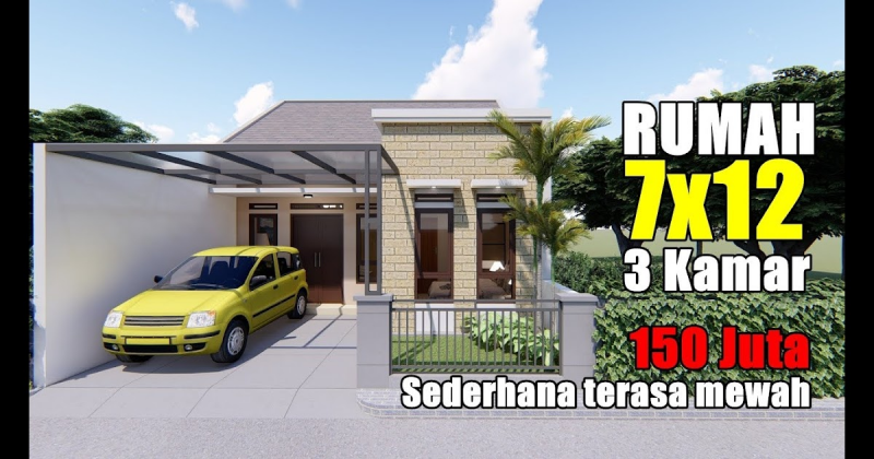 Ide Desain Rumah Ukuran 7x12