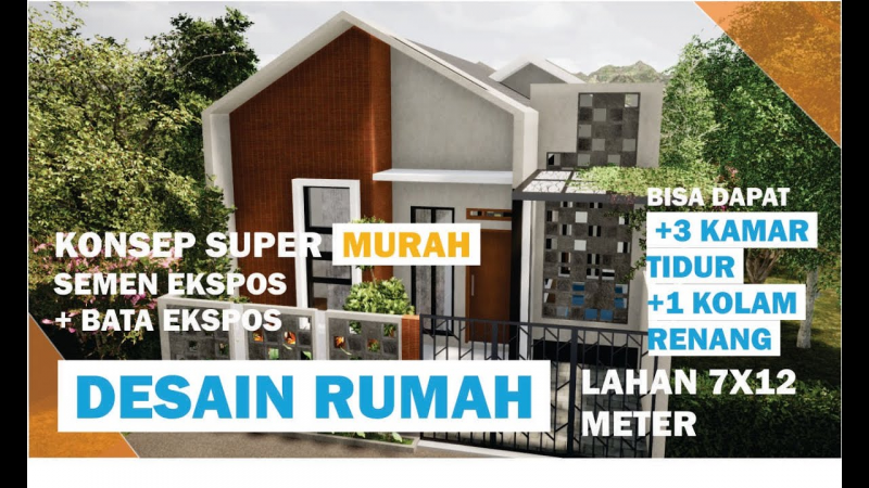 Inspirasi Desain Rumah Ukuran 7x12