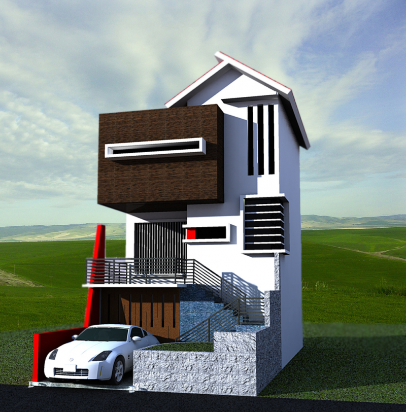 Contoh Desain Rumah Unik Sederhana