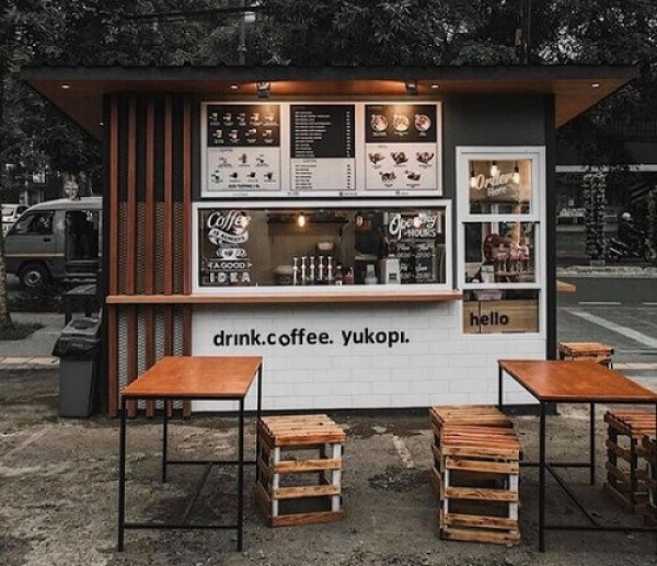 desain warung kopi sederhana pinggir jalan
