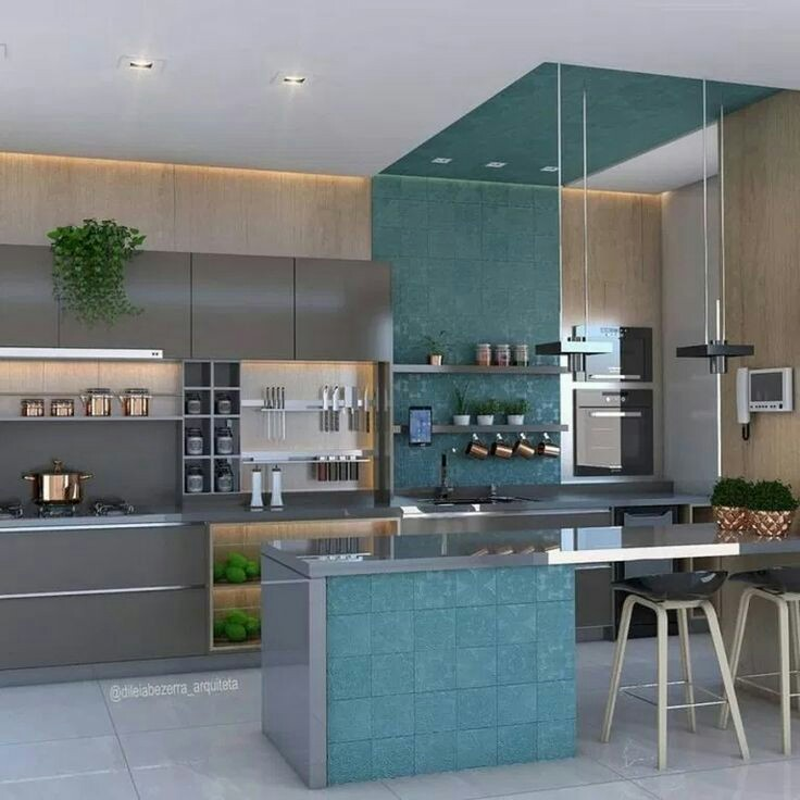 Berani memilih bentuk kitchen set yang unik