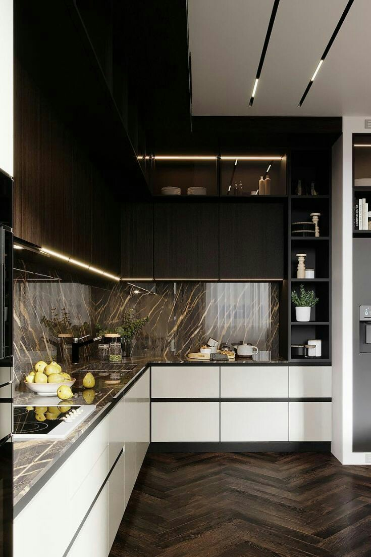 Pemilihan desain kitchen set mewah yang simpel