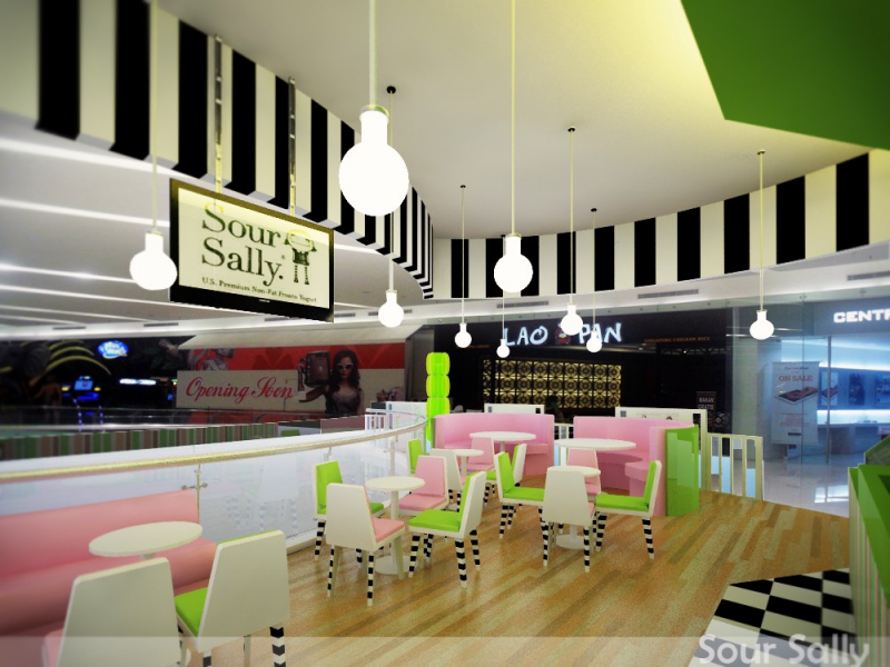 Cafe warna warni instagramable