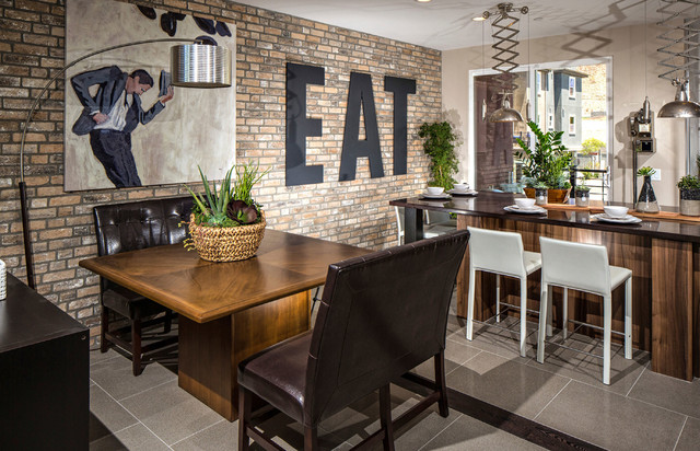 Desain dinding kafe industrial