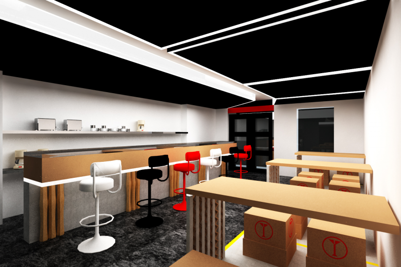 Desain Cafe Mini Sederhana