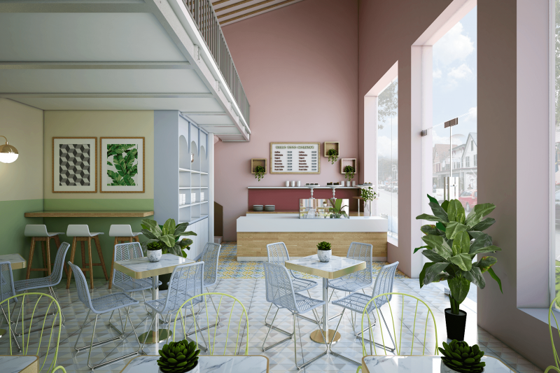 Desain Cafe Minimalis Rumahan 2020