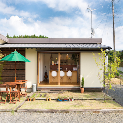 Desain cafe rumahan di pantai