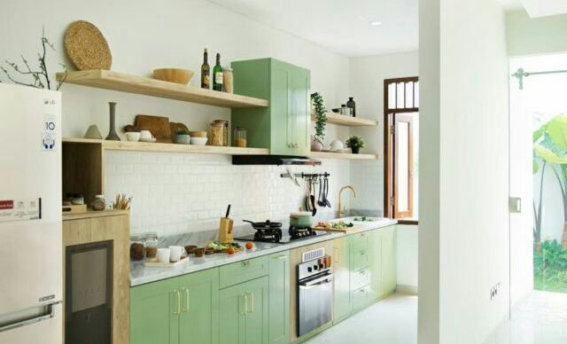 Kombinasi yang cantik dan minimalis untuk dapur anda