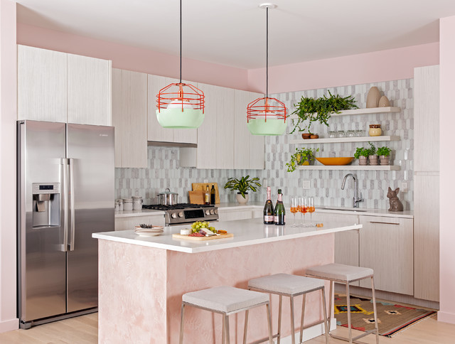 Sentuhan warna penting untuk dapur minimalis