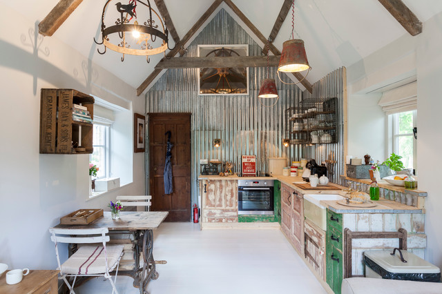 Tema vintage yang unik dan menarik untuk area dapur