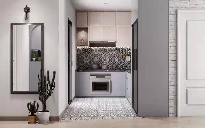 Desain modern minimalis untuk dapur kecil 3x3 anda