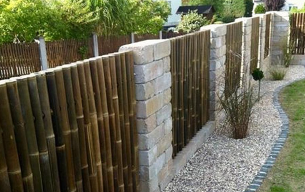 Desain Pagar Bambu Minimalis