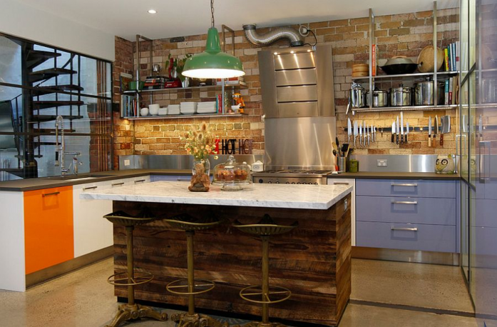 25 Inspirasi Desain Dapur Gaya Industrial