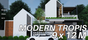 30 Contoh Inspirasi Desain Rumah 9x12 Meter Terbaik