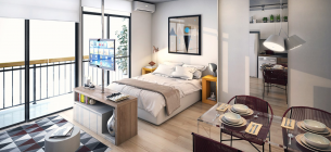 30 Desain Interior Apartemen Studio Terbaru 2020