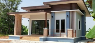 30 Desain Rumah Atap Miring Kedepan dan Kesamping Modern