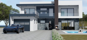 30 Gambar Desain Rumah 3D Minimalis Modern dan Elegan