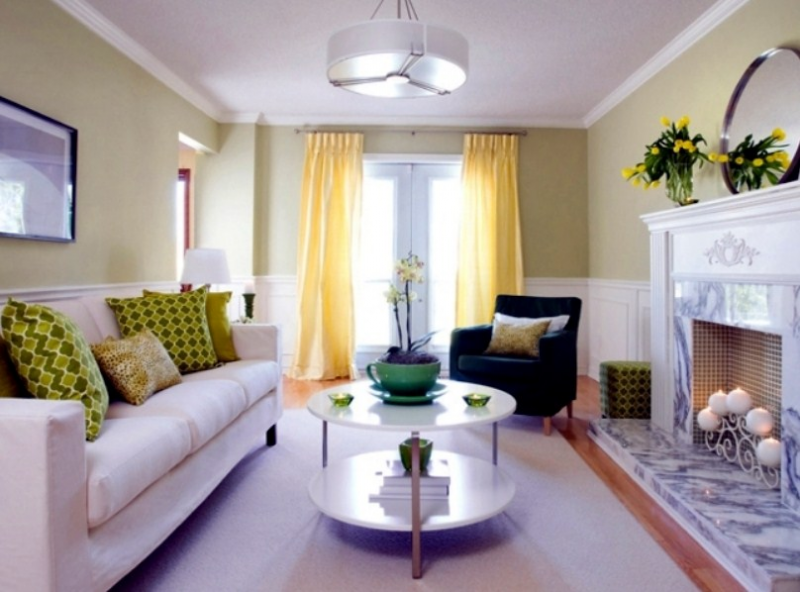 Konsep Warna cat ruang tamu yang sejuk