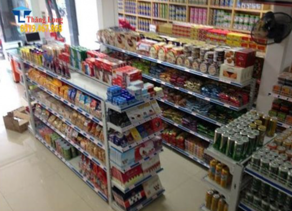 Toko Sembako Modern dengan Rak Minimalis