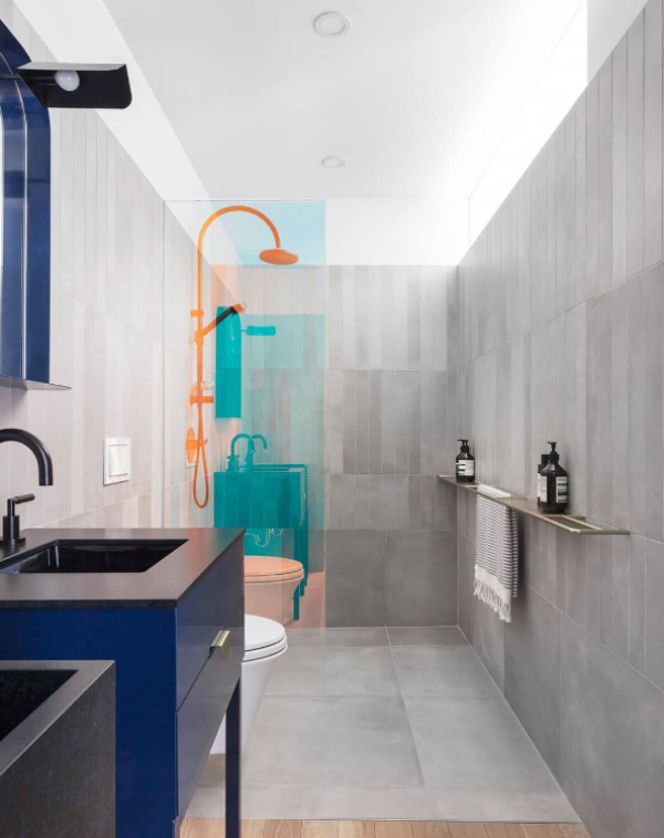 Kamar Mandi Minimalis tema Industri