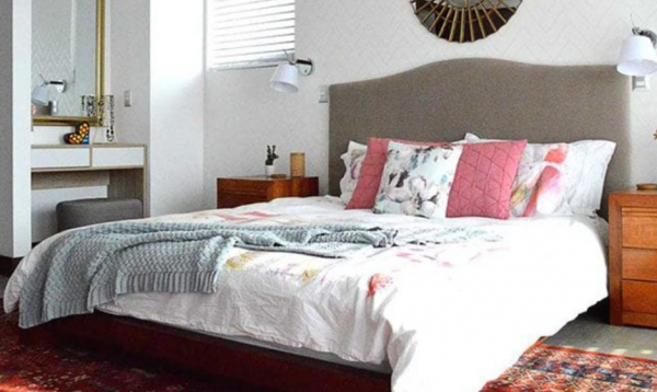 Penggunaan tekstil dengan pola sederhana