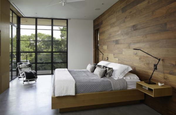 Penggunaan tekstur alami pada dinding