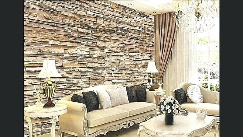 Contoh wallpaper dinding batu