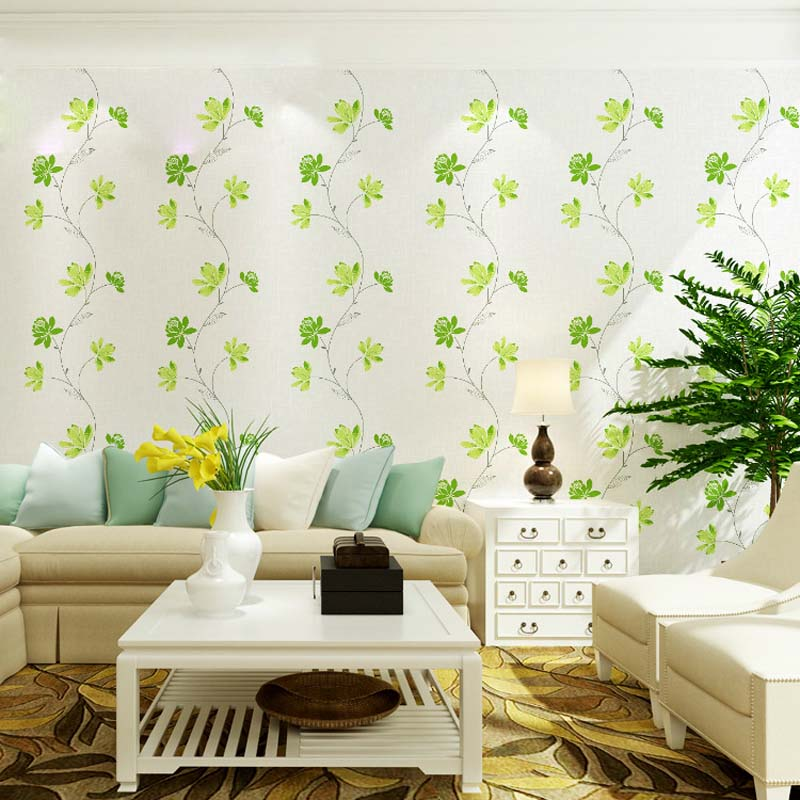 Contoh wallpaper dinding hijau daun