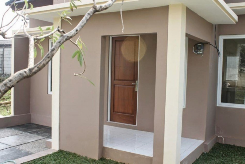 Warna Cat Teras Rumah Krem Coklat