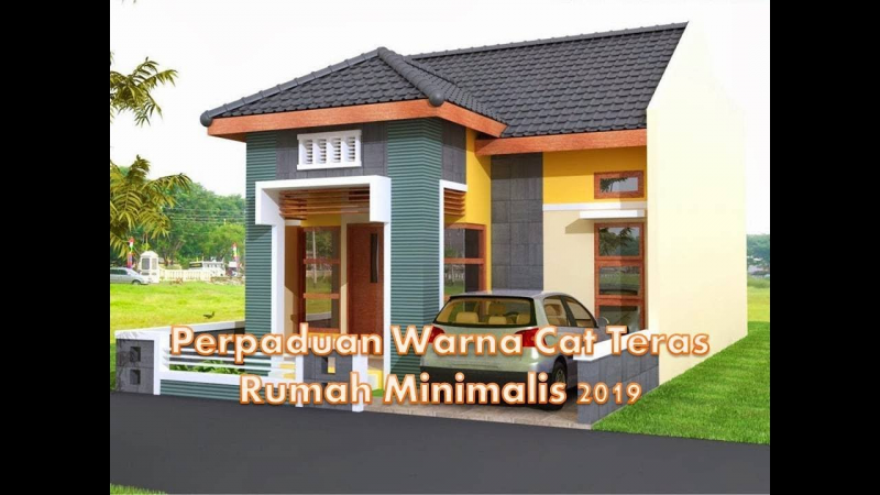 Warna Cat Teras Rumah Orange Abu-Abu