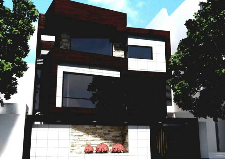 Kombinasi warna cat minimalis gelap dan terang