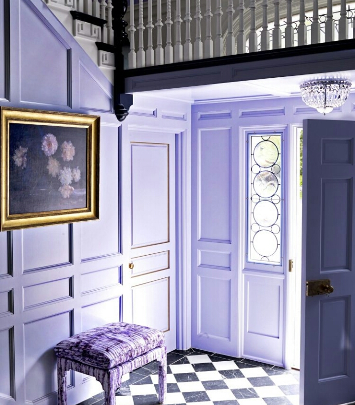 Kombinasi warna cat minimalis ungu