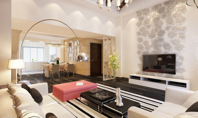 Warna ruang Tamu cream kalem