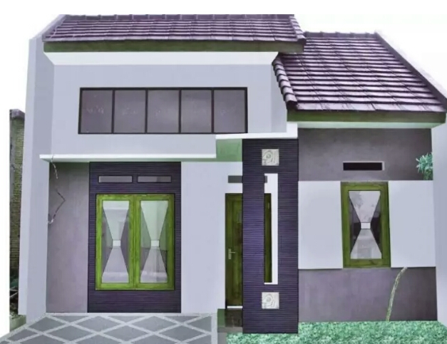 Cat kombinasi abu abu putih dan hijau