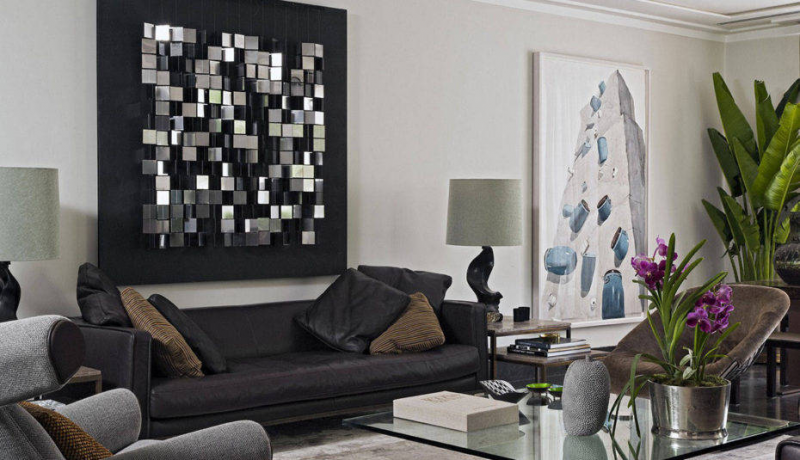 Cat tembok minimalis warna abu-abu