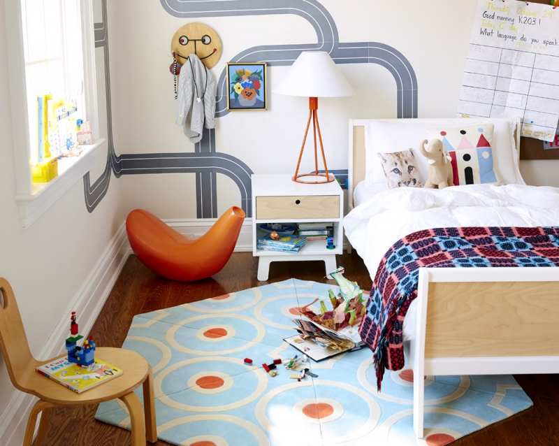 Cat Kamar Anak Minimalis dan wallpaper