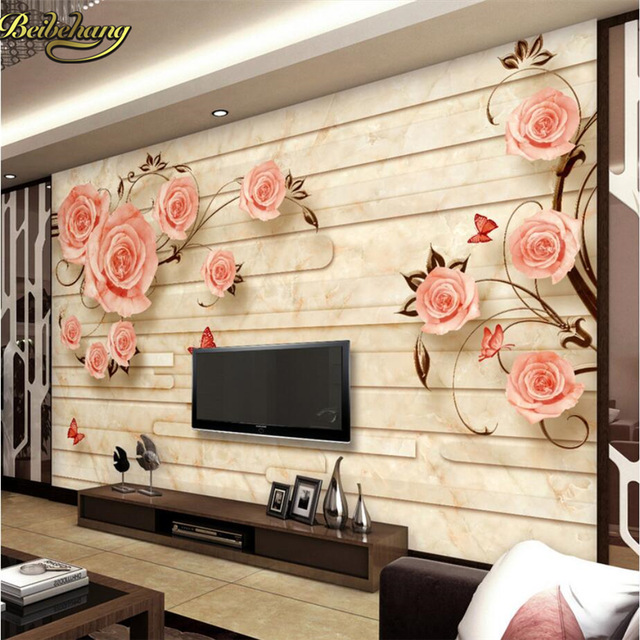 Wallpaper Dinding Minimalis Bunga-Bunga