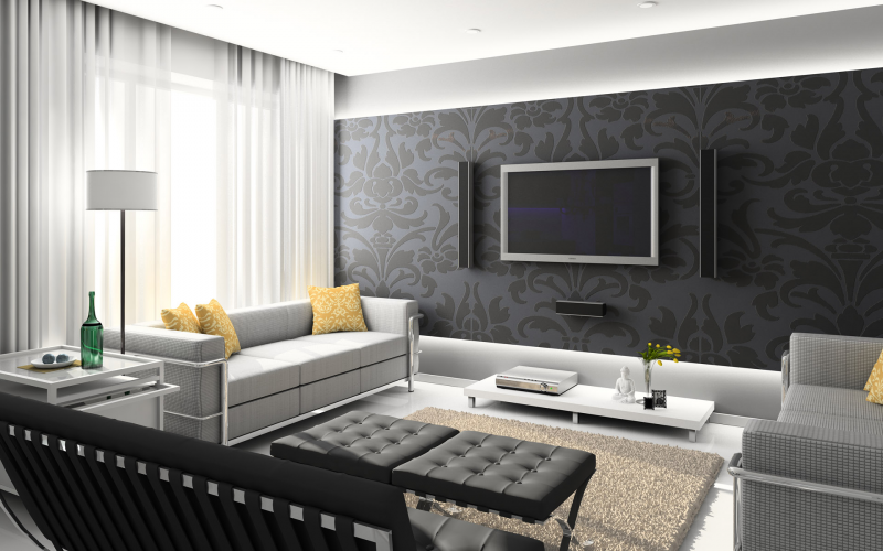Wallpaper Dinding Minimalis Motif Modern
