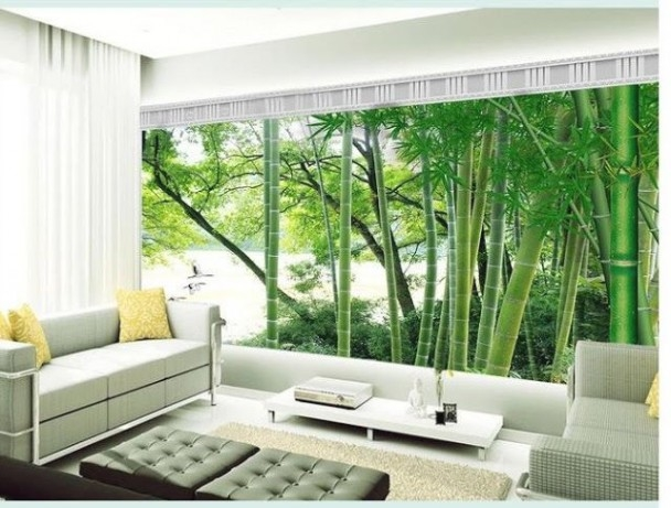 Wallpaper Pemandangan Hutan Bersalju