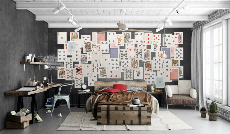 Wallpaper Dinding Ruang Tamu Gambar unik