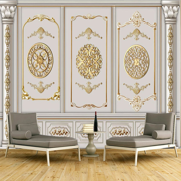 Wallpaper Dinding Ruang Tamu motif victorian