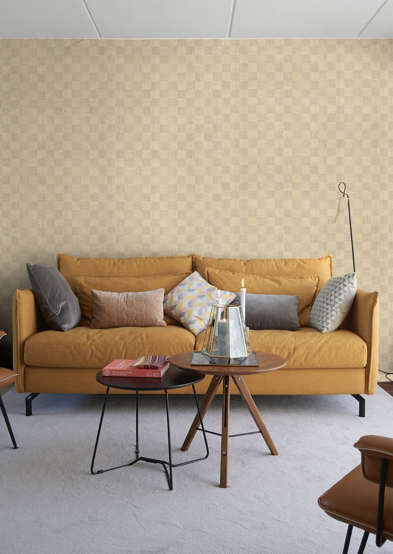 Wallpaper Dinding Ruang Tamu sederhana