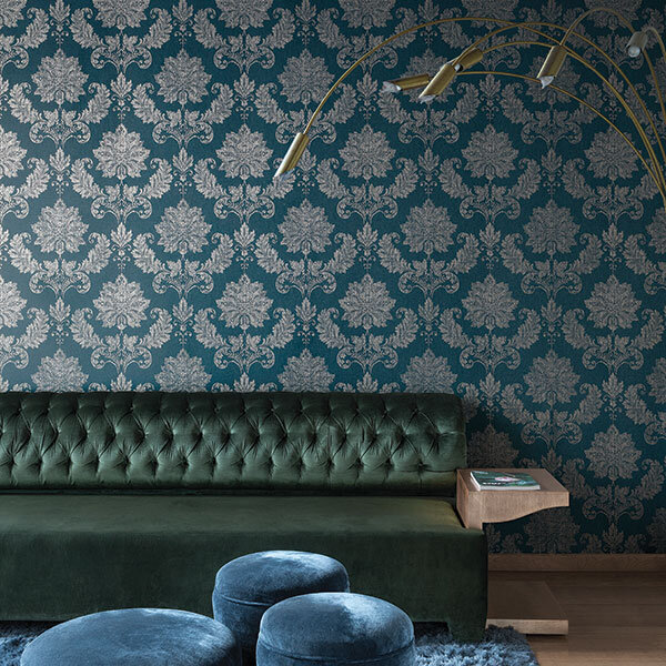 Wallpaper Minimalis klasik eropa di ruang tamu