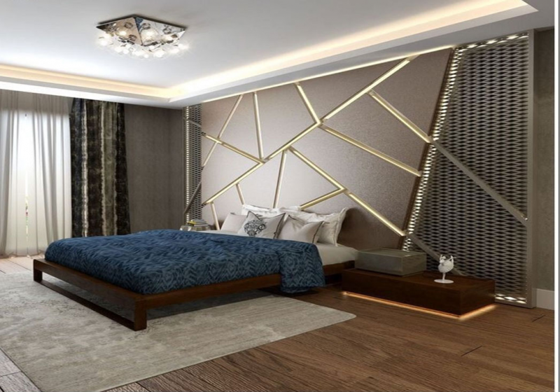 Desain dinding kamar lampu led dinding keren