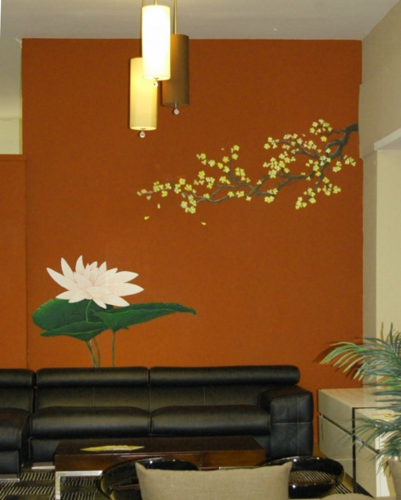 Gambar Dinding Kamar Bunga