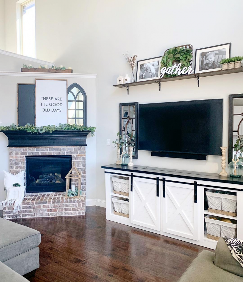 Gambar Hiasan Dinding Dengan Rak Kayu