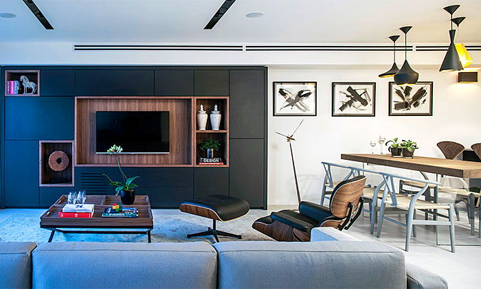 Gambar Hiasan Dinding Simple di Ruang keluarga